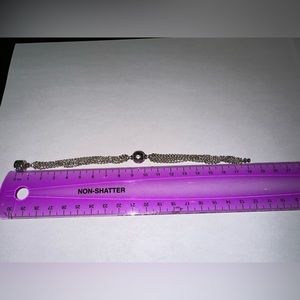 SILVER PANDORA BRACELET WITH HEART CHARM